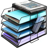 Luxuskollektion Briefablage Büro Dokumentenablage Stifthalter 4-Fach