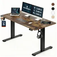 CASARIA Höhenverstellbarer Schreibtisch Braun