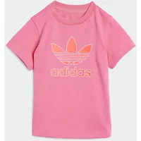 Adidas ORIGINALS T-Shirt TREFOIL orange / pink / weiß