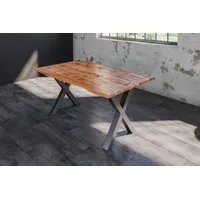 Ab:stil.art.moebel DORA 140 x 77 x 80 cm naturfarben/silber