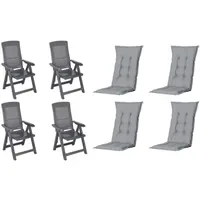 PROGARDEN Tampa Klappsessel 60 x 61 x 109 cm