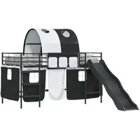 VidaXL Etagenbett 107 x 200 cm Metall schwarz