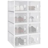 Woltu Schuhregal 25 x 19 x 35 cm transparent,