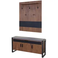 Mendler Garderobenpaneel HWC-A27 53 x 110 x 30 cm