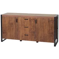 Mendler HWC-A27, Kommode Schrank, 3D-Struktur 2 Staufächer 80x160x40cm MVG-zertifiziert