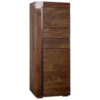 Massivmoebel24 Highboard Mango 53x45x142 braun lackiert Amsterdam #06