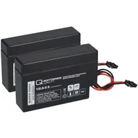 Q-Batteries 2x Q-Batteries 12LS-0.8 12V 0,8Ah AGM Blei-Vlies Akku