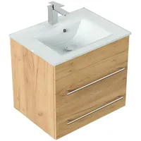 Magnolia home Badmöbel Vitro 60 inkl. Glasbecken SoftClose