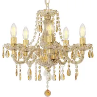 Nowa Kronleuchter Kristall Deckenlampe Hängeleuchte Lüster Esszimmerleuchte Wohnzimmerlampe, Metall