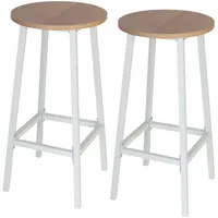 Relaxdays Barhocker, 2er Set, HxD: 65 x 32 cm,