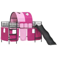 VidaXL Etagenbett 79,5 x 200 cm Metall schwarz-pink