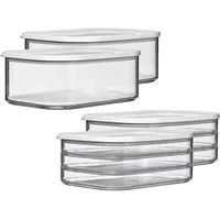 Mepal Modula Aufschnittdosen XL weiß 1,65 l 4-teiliges Set