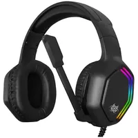 Lafe Tracer Gaming-Kopfhörer RGB-Hintergrundbeleuchtung klappbares Mikrofon Gamezone GZ X3