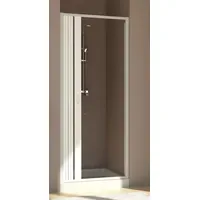 Forte Dusch-Falttür 140 x 188 cm  Duschwanne weiß