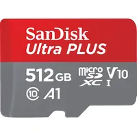 SanDisk Ultra® PLUS microSDXCTM‐UHS‐I‐Karte, Micro-SDXC Speicherkarte, 512 GB, 160