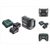 Metabo R 12-18 DAB+ BT Baustellenradio schwarz + 2