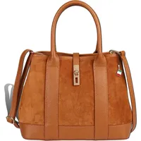 FLORENCE Leder Schultertasche Florence Tasche tan, hellbraun ca. 36cm