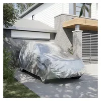 VidaXL Stoffgarage SUV Voll Silbern XL