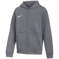 Nike Park26 Kapuzenjacke Charcoal Heathr/White 147-158