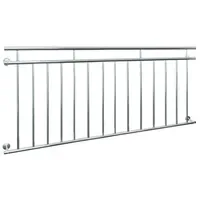ECD Germany Französischer Balkon 184 x 90 cm Edelstahl