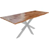 Ab:stil.art.moebel Esstisch 300 x 100 cm silber