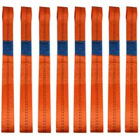 Trutzholm 8 Gurtschlaufen Doppelschlaufe Spanngurt für Motorrad Motorradspanngurt ORANGE