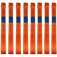 Trutzholm 8 Gurtschlaufen Doppelschlaufe Spanngurt für Motorrad Motorradspanngurt ORANGE