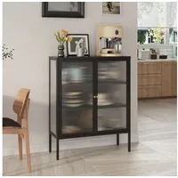 [en.casa] Vinterhavn 100 x 80 x 30 cm schwarz