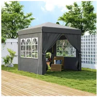 Outsunny Faltpavillon 2,5 x 2,5 m inkl. 4 Seitenteile