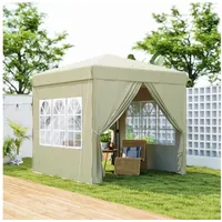 Outsunny Faltpavillon 2,5 x 2,5 m inkl. 4 Seitenteile