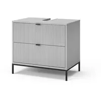 Vicco Waschbeckenunterschrank Eliza Grau 70 x 63 cm mit