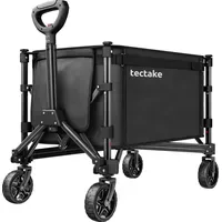 Tectake Bollerwagen faltbar schwarz