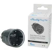Shelly Smarte Steckdose mit Messfunktion Schwarz 1 St.
