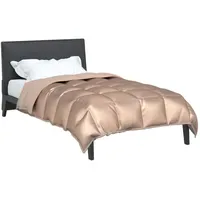 VidaXL Winterbettdecke 135 cm Satin und Mikrofaser
