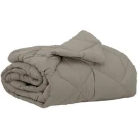 VidaXL Sommerdecke Hellgrau 200 x 140 cm Mikrofaser
