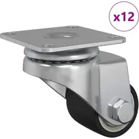 VidaXL Bockrolle 12 pcs Silber