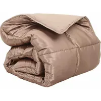 VidaXL Winterbettdecke Silber 135 cm Satin und Mikrofaser