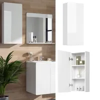 Vicco Hängeschrank Badschrank Badezimmerschrank Izan Weiß Badmöbel Fächer Ablage