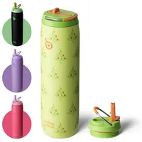 Luxuskollektion Isolierte Wasserflasche Edelstahl 32oz mit Strohhalm Griff BPA-frei