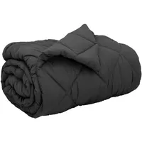 VidaXL Winterbettdecke Anthrazit 220 cm Mikrofaser