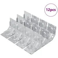 VidaXL Halterung 12 pcs Zink-beschichtet 106 x 55 x