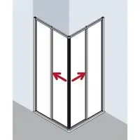 Kermi Nova 2000 Eckeinstieg 70 x 70 cm N2ED20701811K