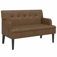 VidaXL Sitzbank Braun 112 x 65,5 x 75 cm