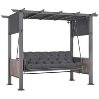 MCombo M MCombo 3-sitzer Pergola Hollywoodschaukel mit Liegefunktion &