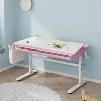 [en.casa] Kinderschreibtisch Kuosa Pink / Weiß