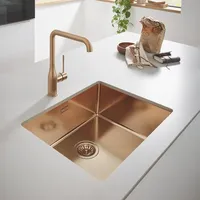 Grohe K700U 1.0 rechts Edelstahl Handbetätigung 554 x 444