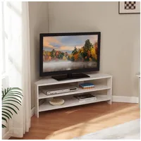 [en.casa] Fernsehtisch Berg 110x36x42 cm Weiß