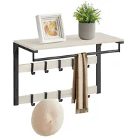 VASAGLE Wandgarderobe Barnet-old 65 x 42 cm Weiß