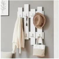 [en.casa] Wandgarderobe Raseborg 60 x 80 cm Weiß