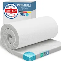 Eloneo Gel Topper Matratzenauflage 120 x 200 cm weiß